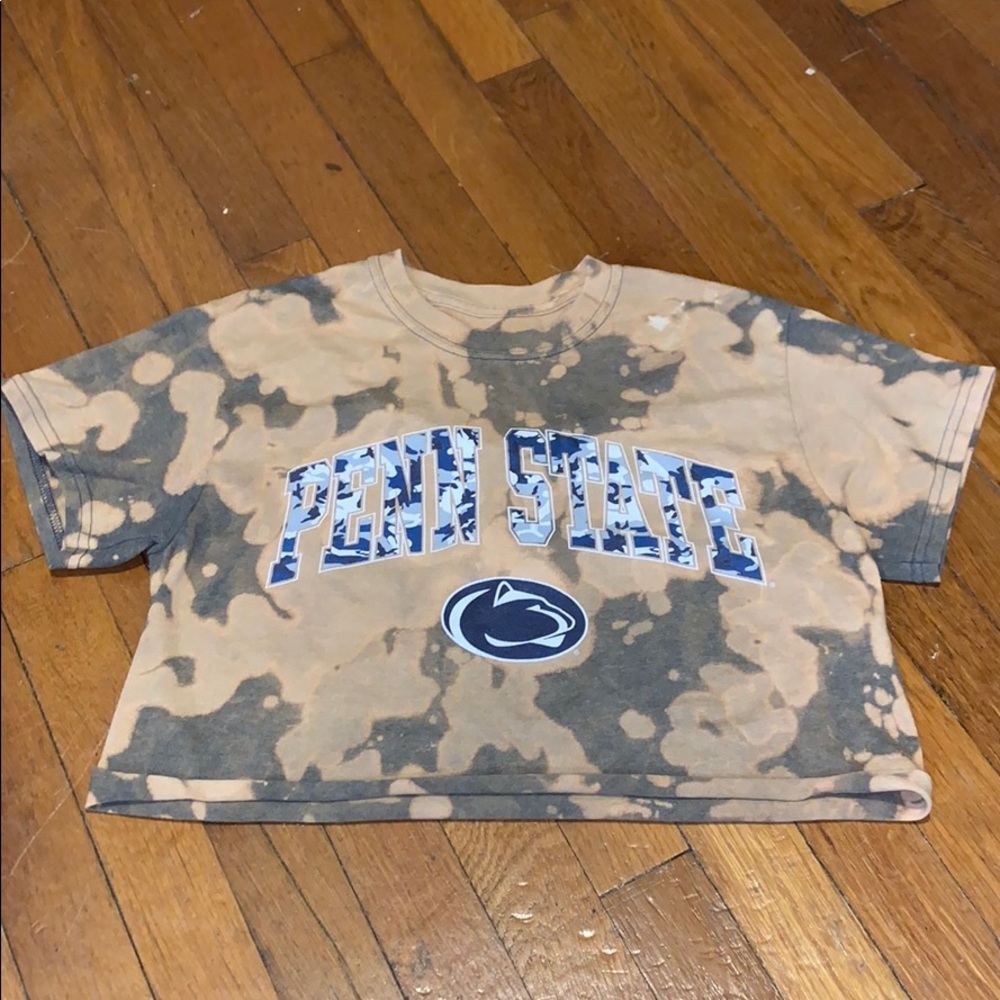 Bleached PSU crop top